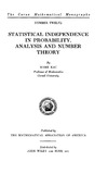 Kac M.  Statistical Independence in Probability, Analysis and Number Theory, the Carus Mathematical Monographs Number 12