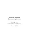 Judson T.  Abstract algebra: Theory and applications
