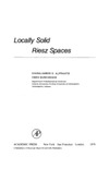 Aliprantis C., Burkinshaw O.  Locally solid Riesz spaces, Volume 76