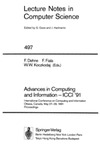 Dehne F., Fiala F., Koczkodaj W.  Advances in Computing and Information - ICCI'91
