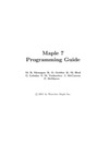 Monagan M., Geaddes K., Heal K.  Maple 7 programming guide
