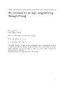 Spivey J., Spivey M.  An Introduction to Logic Programming Through Prolog
