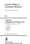 Ausiello G., Bohm C.  Automata, Languages and Programming, 5 conf