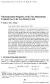 Kalinay P.  Thermodynamic Properties of the Two-Dimensional Coulomb Gas in the Low-Density Limit