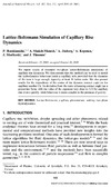 Raiskinm&#228;ki P., Shakib-Manesh A., Koponen A.  Lattice-Boltzmann Simulation of Capillary Rise Dynamics