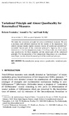 Roberto Fern&#225;ndez, Arnaud Le Ny, Frank Redig — Variational Principle and Almost Quasilocality for Renormalized Measures
