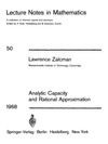 Zalcman L.  Analytic Capacity and Rational Approximation