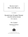 Goddard B., Rosen K. H.  Instuctor's solutions manual to accompany Elementary Number Theory and Its Applications