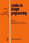 Hammer P.  Studies in integer programming 1