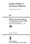 Dembinski P.  Mathematical Foundations of Computer Science 1980, MFCS'80, 9 conf