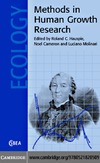 Hauspie R., Cameron N., Molinari L.  Methods in Human Growth Research (Cambridge Studies in Biological and Evolutionary Anthropology)