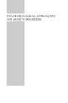 Wells A.  Psychobiological Approaches for Anxiety Disorders: Treatment Combination Strategies