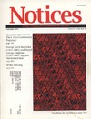 0  Notices of the American Mathematical Society. Volume 48. 8