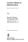 Nathanson M.  Number Theory, Carbondale 1979