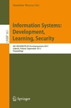 Wrycza S.  Information Systems: Development, Learning, Security: 6th SIGSAND/PLAIS EuroSymposium 2013, Gda?sk, Poland, September 26, 2013. Proceedings