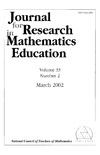0  Journal for Research in Mathematics Education  Vol. 33, No. 2  March 2002