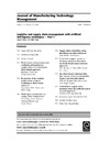Chan F.  Journal of Manufacturing Technology Management, Volume 15, Number 8, 2004