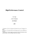 Tay T., Mareels I., Moore J.  High Performance Control