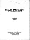 Ireland L.R.  Quality Management for Projects and Programs