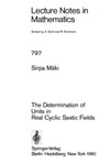 Maki S.  The Determination of Units in Real Cyclic Sextic Fields