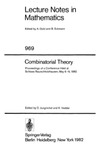 Jungnickel D., Vedder K.  Combinatorial Theory. Proc. conf. Rauischholzhausen, 1982