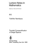 Namikawa Y.  Toroidal Compactification of Siegel Spaces