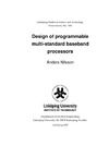 Nilsson A.  Design of programmable multi-standard baseband processors