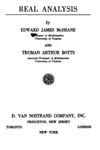 McShane E., Botts T.  Real analysis
