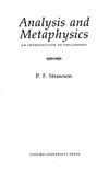 Strawson P.  Analysis and Metaphysics: An Introduction to Philosophy