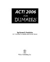 Fredricks K.  ACT! 2006 For Dummies (For Dummies (Computer Tech))