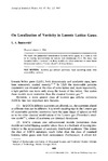 Bunimovich  L. A.  On Localization of Vorticity in Lorentz Lattice Gases