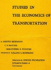 McGuire M., Winsten C.B., Beckmann C.B.  Studies in the Economics of Transportation