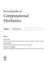 E. Stein  Encyclopedia of  Computational  Mechanics