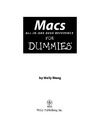 Wang  Macs All-in-One Desk Reference For Dummies (For Dummies (Computer/Tech))