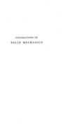Y. C. Fung  FOUNDATIONS OF  SOLID MECHANICS