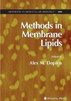 Dopico A.  Methods in Membrane Lipids