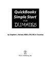 Nelson S.  QuickBooks Simple Start For Dummies (For Dummies (Computer/Tech))