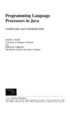 Watt D., Brown D.  Programming language processors in Java: compilers and interpreters