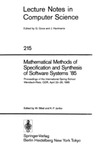 Bibel W., Jantke K.  Mathematical Methods of Specification and Synthesis of Software Systems '85