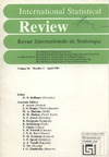 Brillinger D.R.(ed.)  International Statistical Review (vol. 58 1 April 1989)