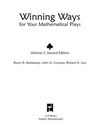 Berlekamp E., Conway J., Guy R.  Winning Ways for your mathematical plays. Volume 3.