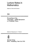 Maruyama G., Prokhorov J.V.  Proceedings of the Third Japan-USSR Symposium on Probability Theory