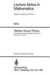 Goebel R., Walker E.  Abelian Group Theory. Proc. conf. Oberwolfach, 1981