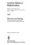 Alexander J., Harer J.  Geometry and Topology