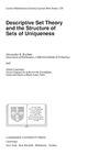 Kechris A., Louveau A.  Descriptive set theory and the structure of sets of uniqueness