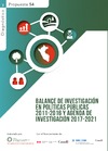 Niezen C. (ed.), M&#225;laga I. (ed.), Franco &#211;. (ed.)  Balance de Investigaci&#243;n en Pol&#237;ticas P&#250;blicas 2011-2016 y Agenda de Investigaci&#243;n 2017-2021