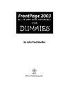 Mueller J.  FrontPage 2003 All-in-One Desk Reference For Dummies (For Dummies (Computer Tech))