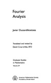 Duoandikoetxea J.  Fourier Analysis