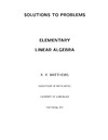Matthews K.R.  Elementary linear algebra: lecture notes. Solutions to problems