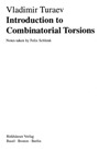Turaev V.  Introduction to Combinatorial Torsions (Lectures in Mathematics Eth Zurich)